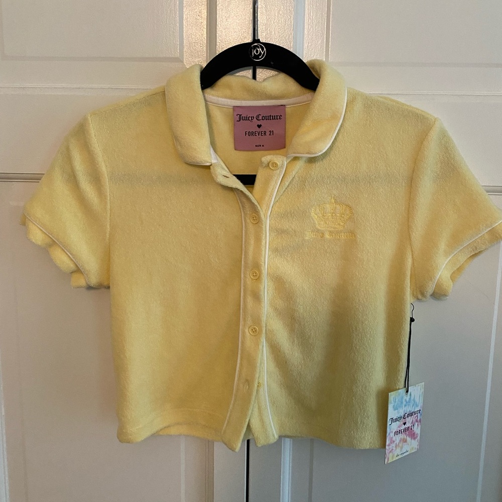 F21 x Juicy terry cloth shirt